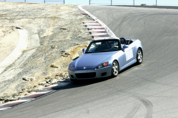 Turn 8A, exiting the Corkscrew (March 2005)