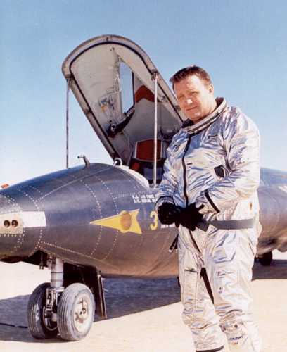 John McKay with X-15 after a flight