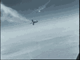 X-15 flight, accelerating after launch, animated