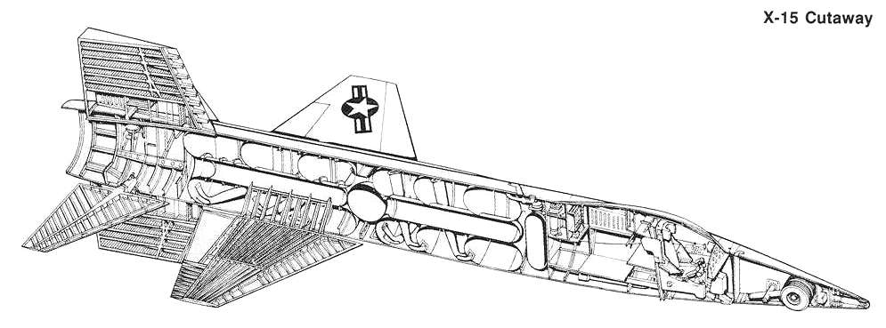 X-15 cutaway view
