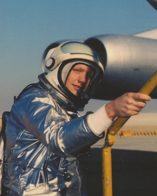 Neil Armstrong, about to board X-15