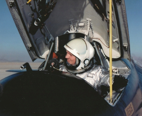 Neil Armstrong after landing, X-15
