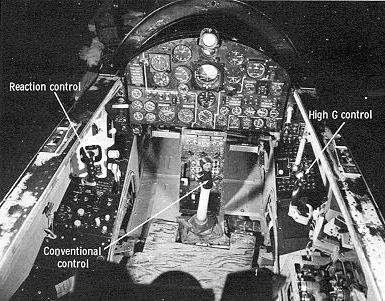 X-15 cockpit, early configuration