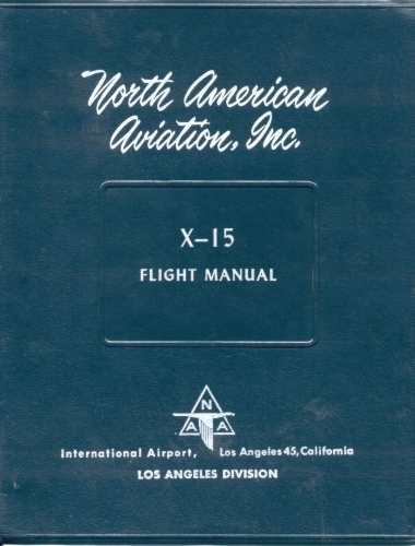 X-15 Flight Manual cover