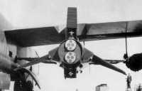 X-15 aft view on B-52 pylon, XLR-11 configuration